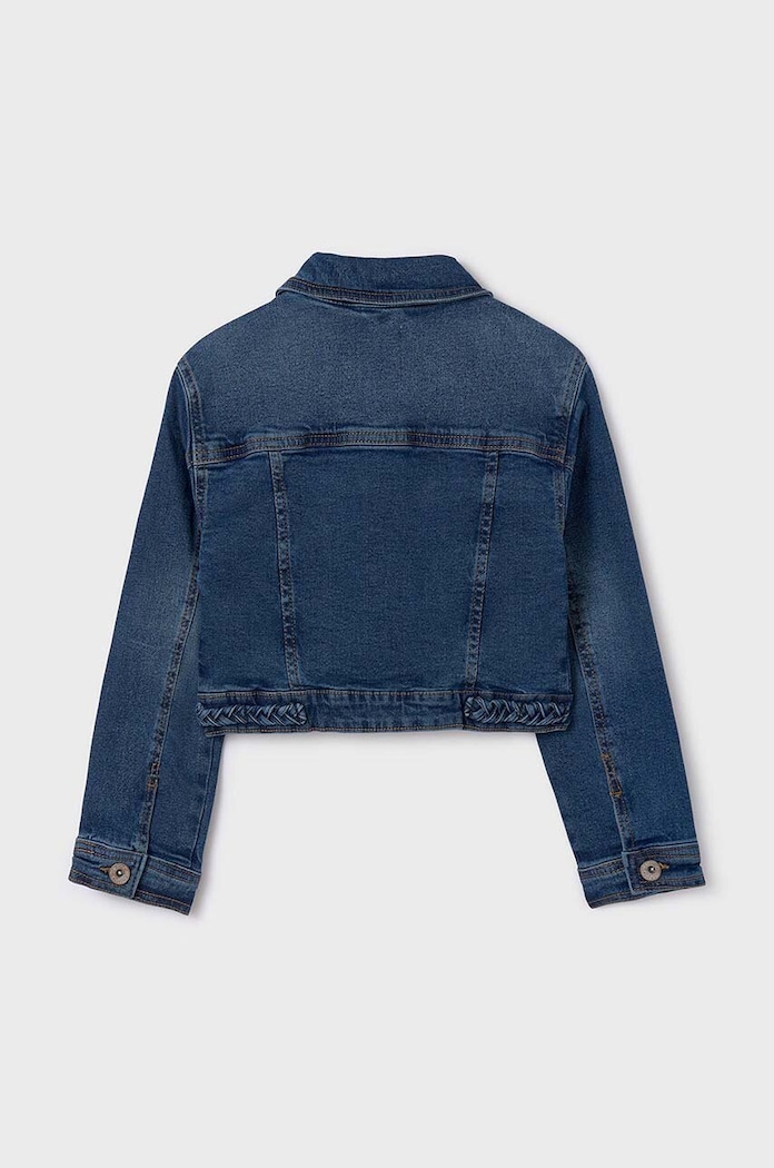 Fete Mayoral geacă din denim pentru copii 6460.8F.Junior.PPYH albastru