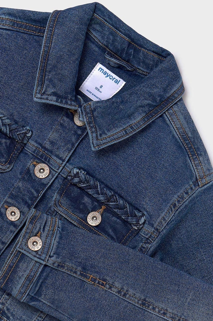 Mayoral geacă din denim pentru copii albastru 6460.8F.Junior.PPYH