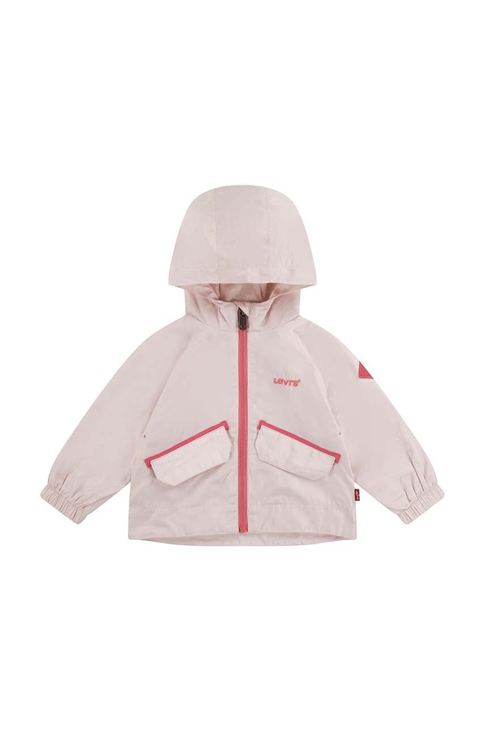 Бебешко яке Levi's LVG MESH LINED WOVEN JACKET преходна изолация розов 1EK401