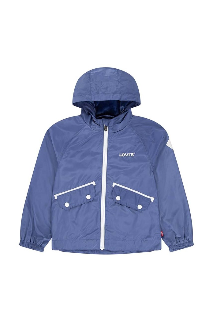 Levi's geaca copii LVG MESH LINED WOVEN JACKET cu captuseala albastru 3EK401