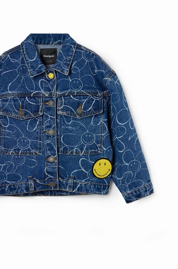 Desigual giacca jeans bambino/a blu 24SGED04