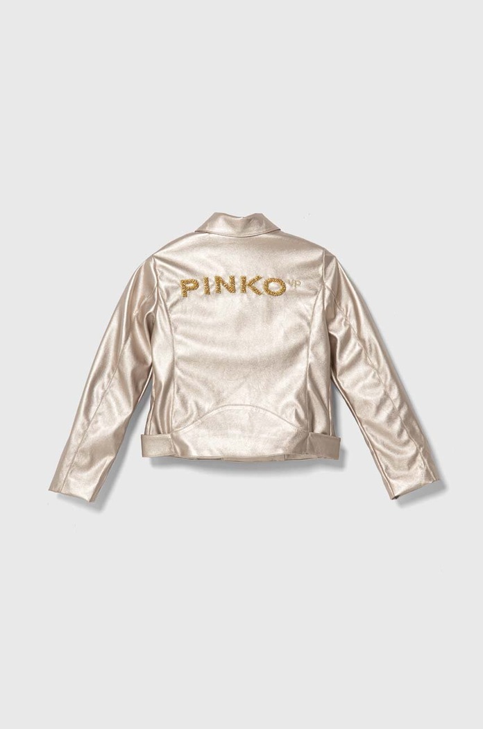 Pinko Up geaca ramones pentru copii S4PIJGJK011 aur SS24