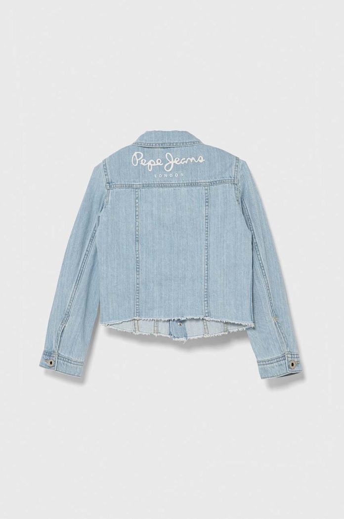 Pepe Jeans geacă din denim din bumbac ISA JACKET JR PG401098 albastru SS24