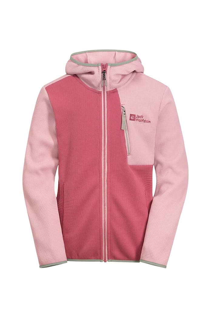 Jack Wolfskin kurtka dziecięca ACTAMICRID MIDLAYER 1610671.G.116.152 różowy SS24