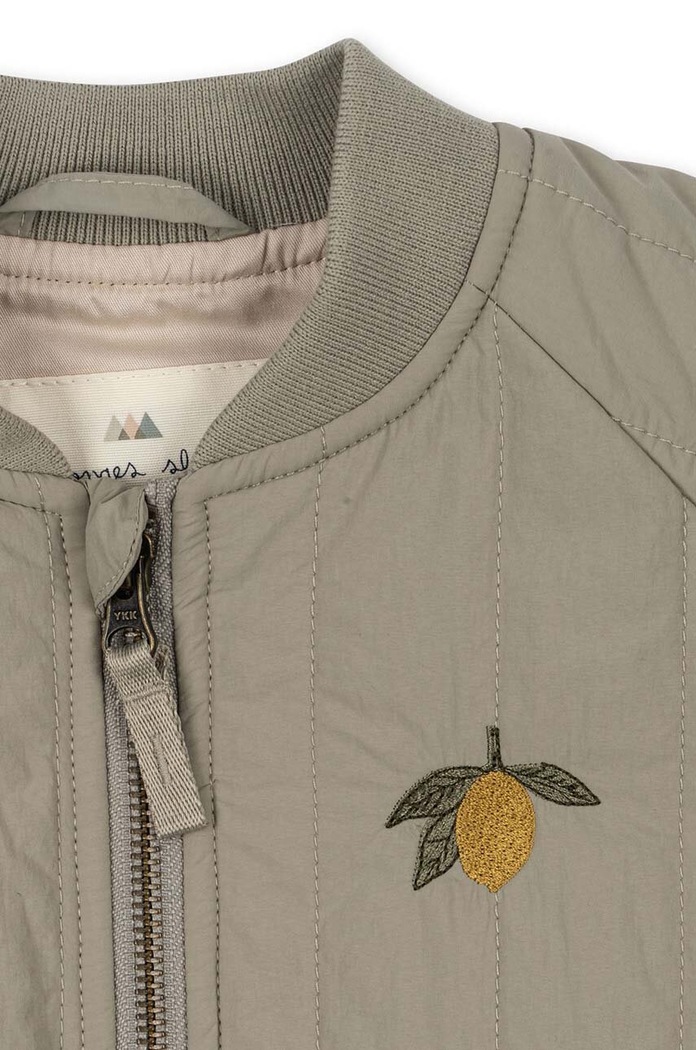 Dětská bomber bunda Konges Sløjd JUNO BOMBER JACKET zelená KS100321