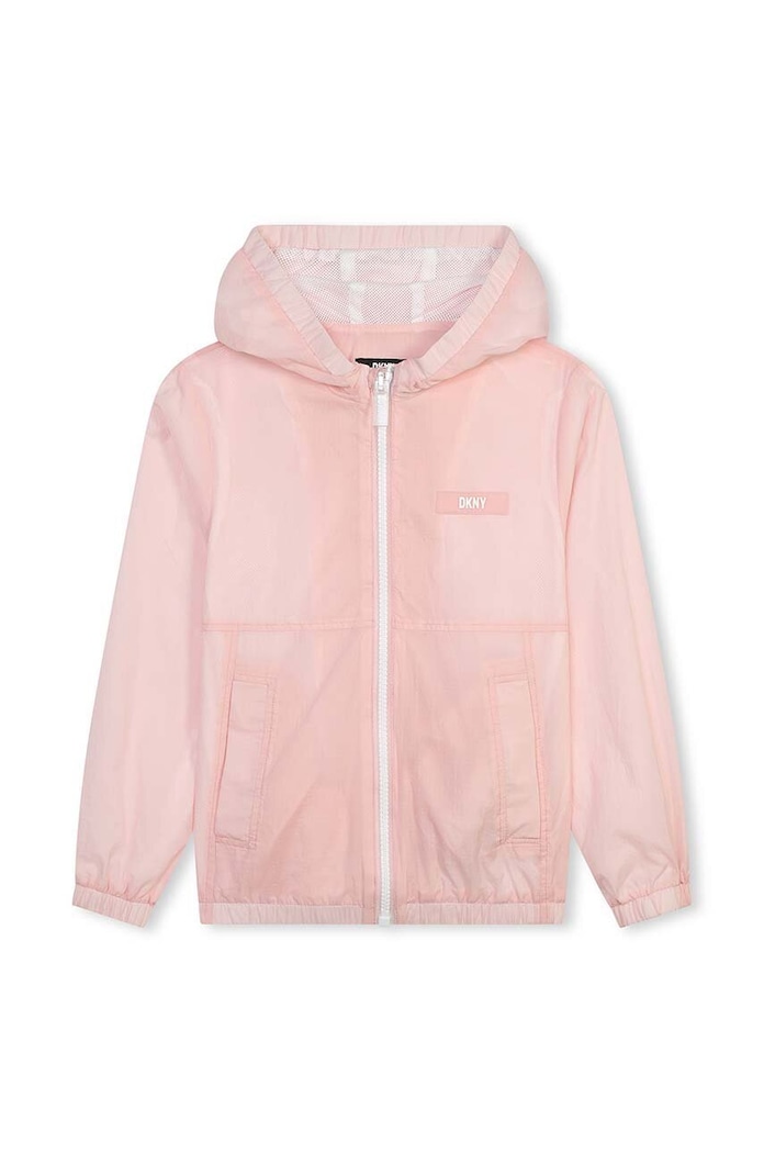 Dětská bunda Dkny D60041.162.174 růžová SS24