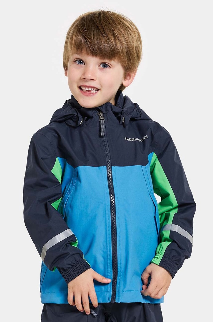 Dětská bunda Didriksons PILVI KIDS JKT nezateplené zelená 505267
