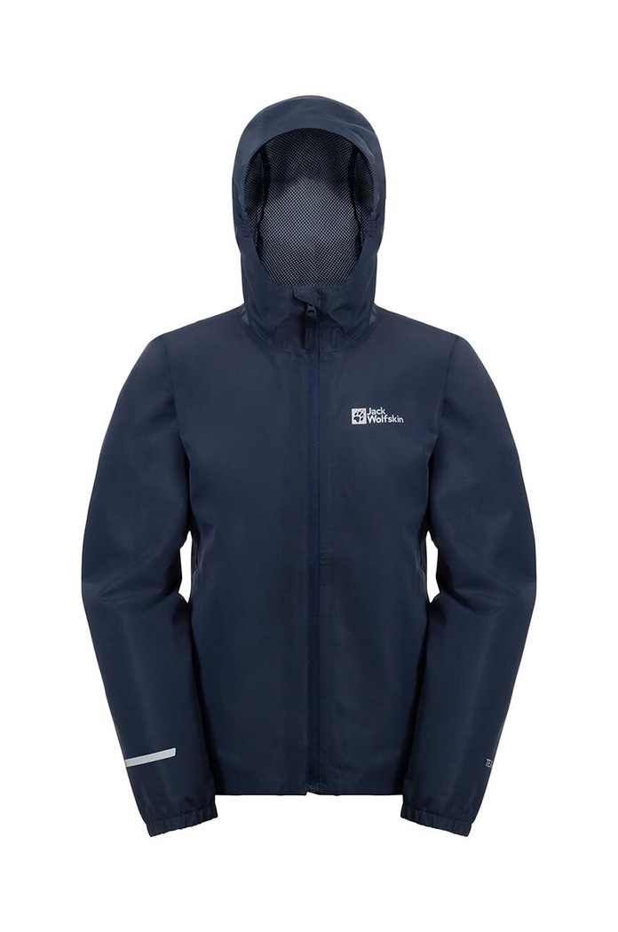 Chlapec Detská nepremokavá bunda Jack Wolfskin FLAZE 1609263.92.152 tmavomodrá