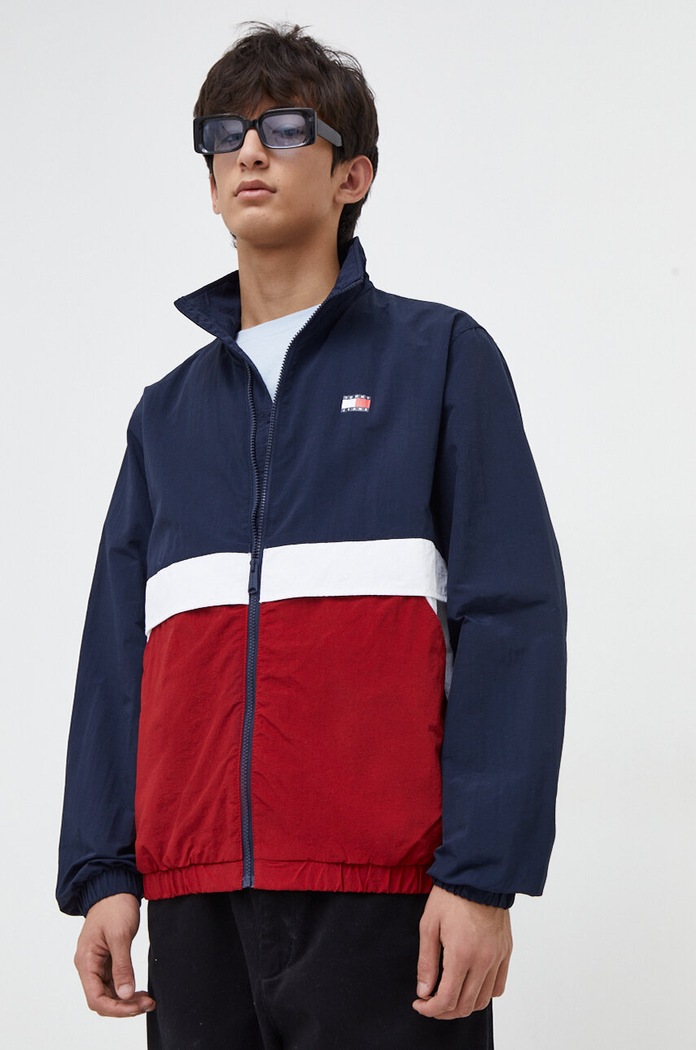 Bunda Tommy Jeans nezateplené námořnická modř DM0DM17887