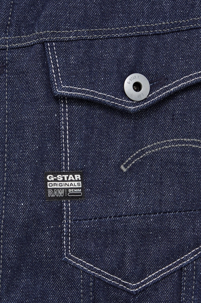 G-Star kurtka jeansowa D23957.D443 granatowy