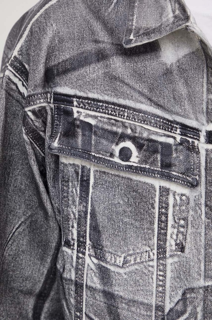 Calvin Klein Jeans kurtka jeansowa J30J324971 szary