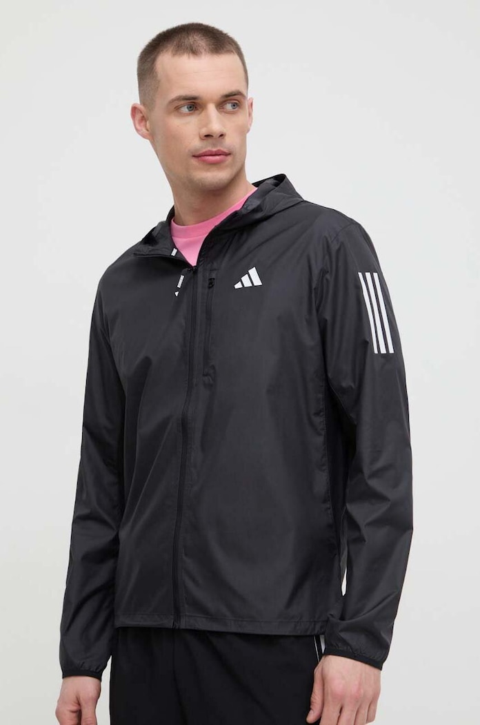 Bežecká bunda adidas Performance Own the Run nezateplené čierna IN1483