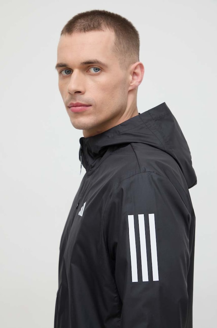 Bežecká bunda adidas Performance Own the Run čierna IN1483
