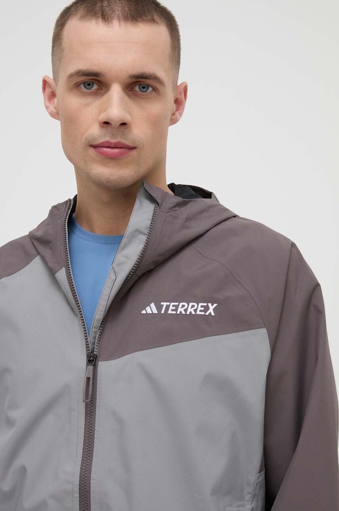 Kišna jakna adidas TERREX Multi siva IP1430