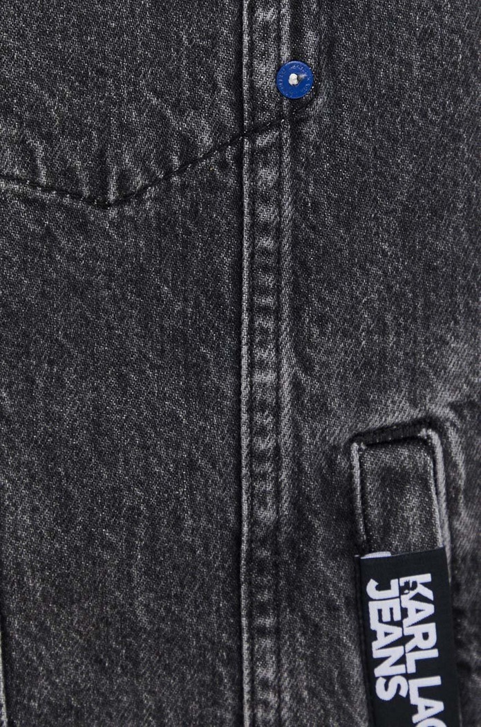 Džínová bunda Karl Lagerfeld Jeans 240D1400 černá