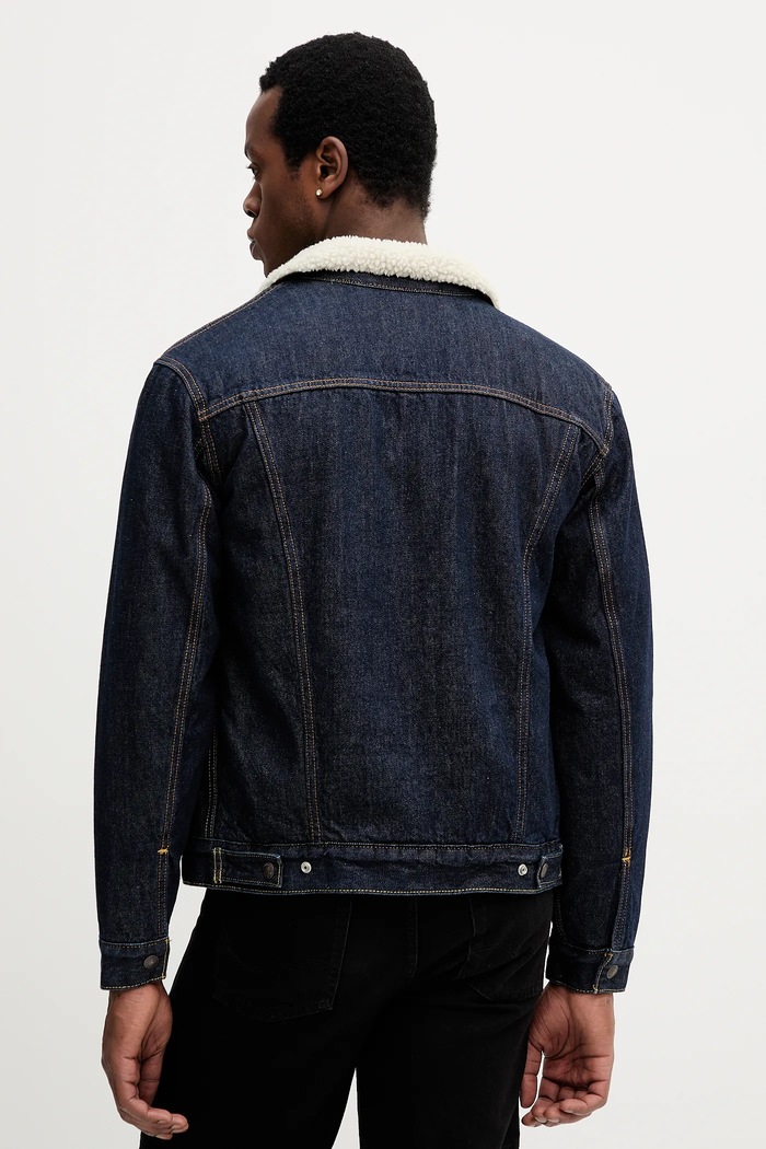 Odzież Levi's kurtka jeansowa 16365 granatowy