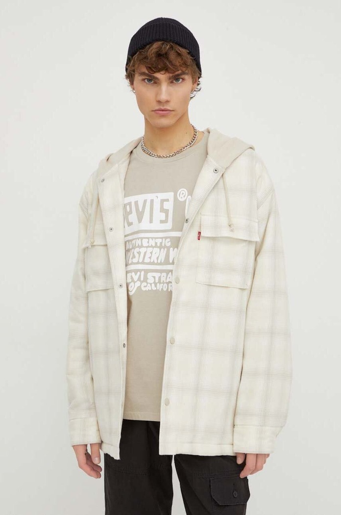 Levi's jacheta de bumbac cu captuseala bej A7264