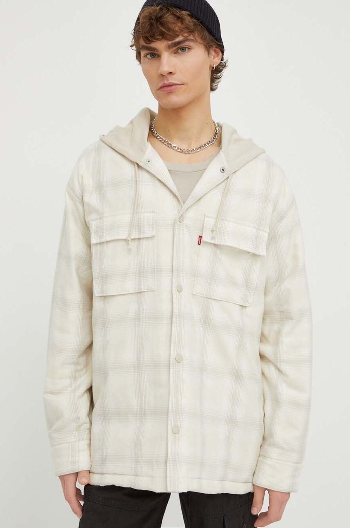 Levi's jacheta de bumbac bej A7264