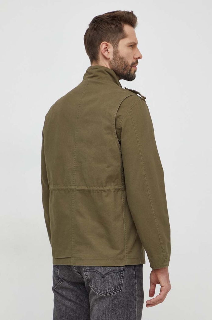 Odzież Pepe Jeans kurtka bawełniana VESTER PM402874 zielony