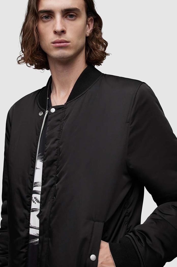 Oboustranná dětská bomber bunda AllSaints Eris MJ171Z černá SS24