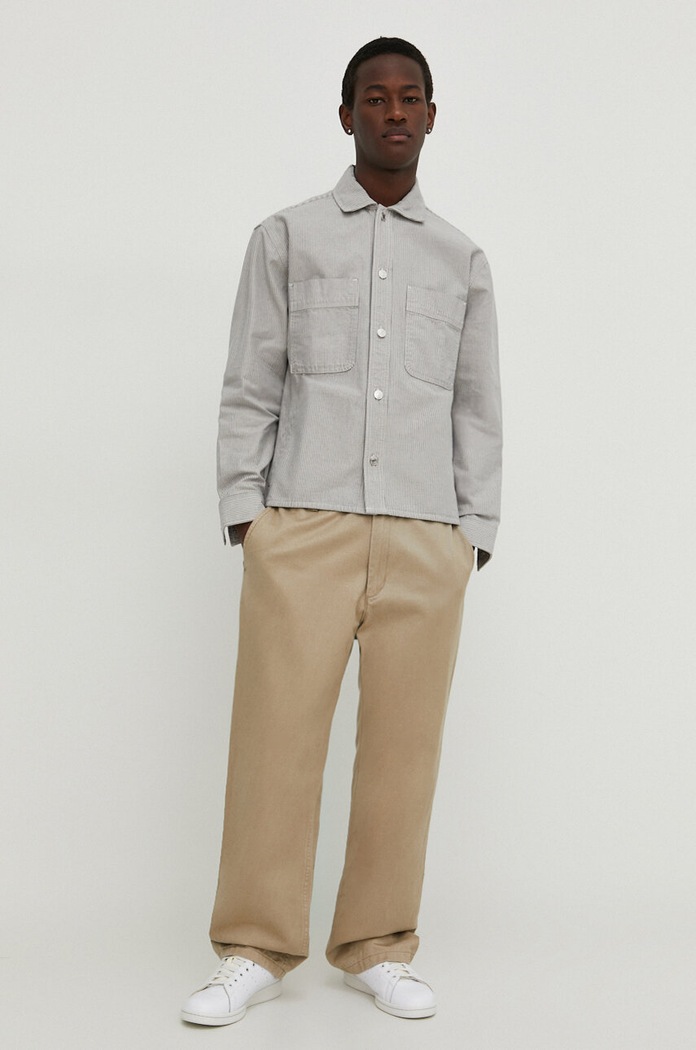 Τζιν μπουφάν Abercrombie & Fitch KI125.4037.304 γκρί SS24