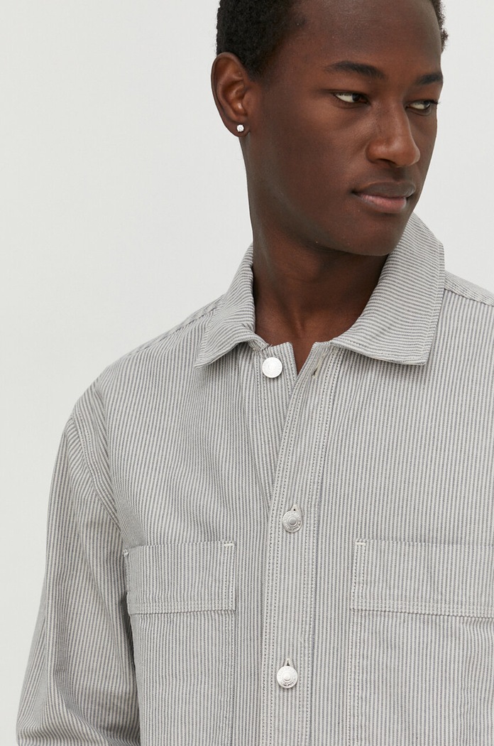 Τζιν μπουφάν Abercrombie & Fitch γκρί KI125.4037.304