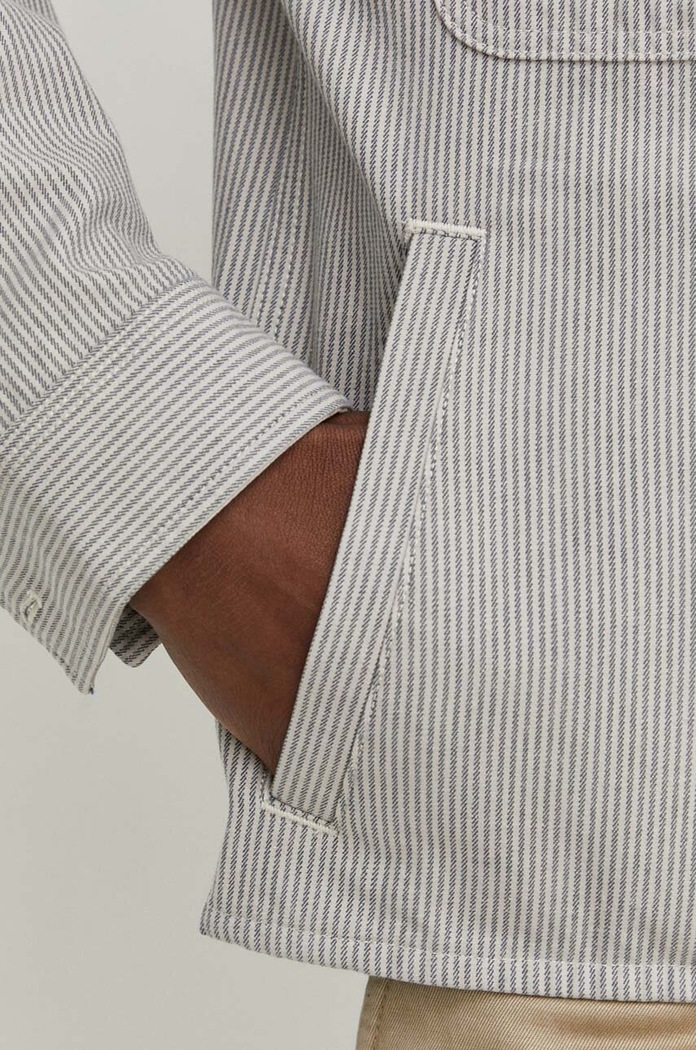 Τζιν μπουφάν Abercrombie & Fitch KI125.4037.304 γκρί