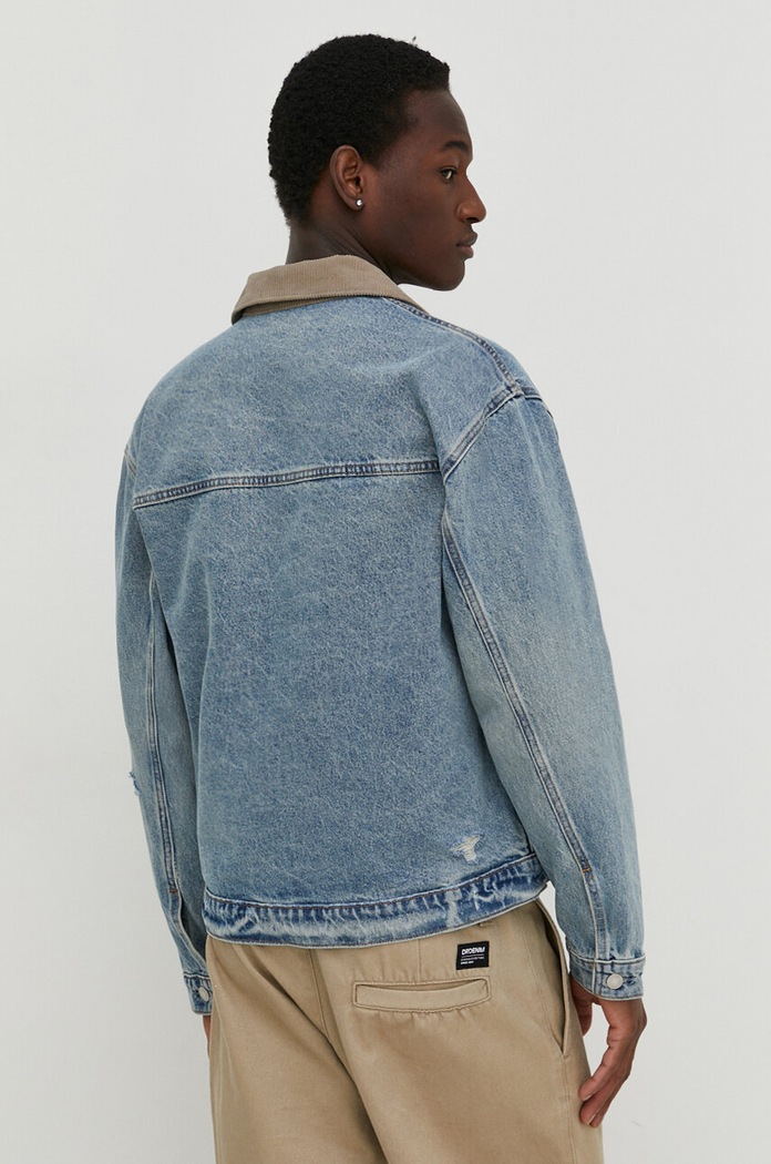 Ρούχα Abercrombie & Fitch Τζιν μπουφάν Abercrombie & Fitch KI132.4015.210 μπλε