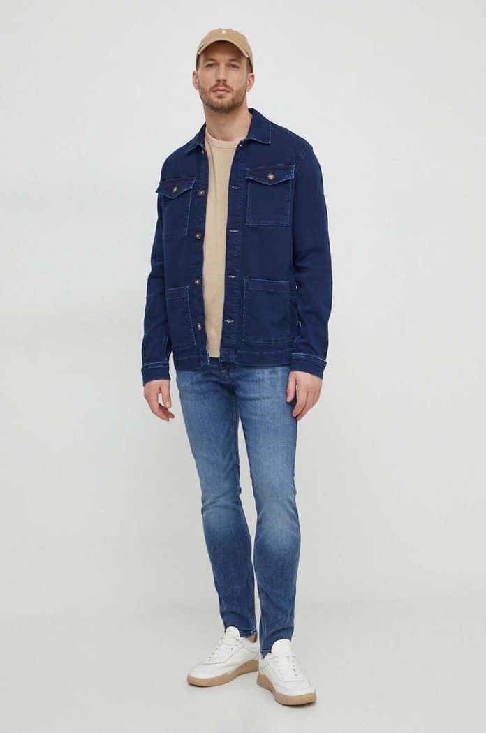 Traper jakna Pepe Jeans BINGHAM GDG Planet friendly mornarsko plava PM402957