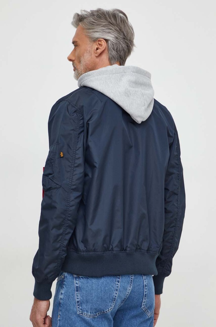 Oblečenie Bunda Alpha Industries MA-1 TT Hood 196108 tmavomodrá