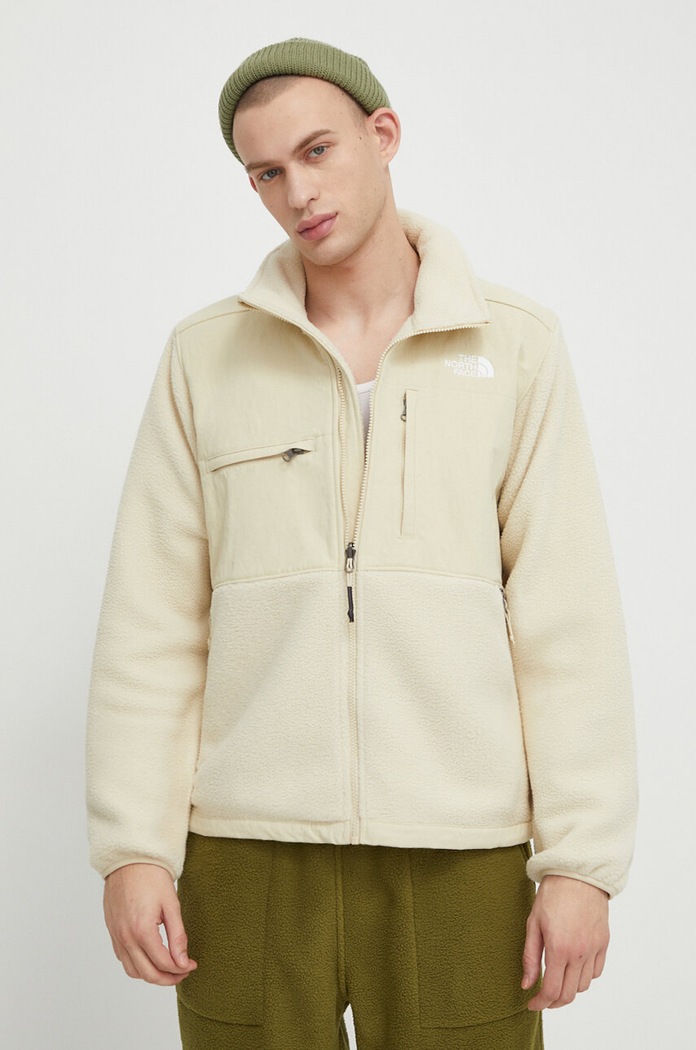 The North Face bluza polarowa RIPSTOP DENALI bez kaptura beżowy NF0A86ZU3X41