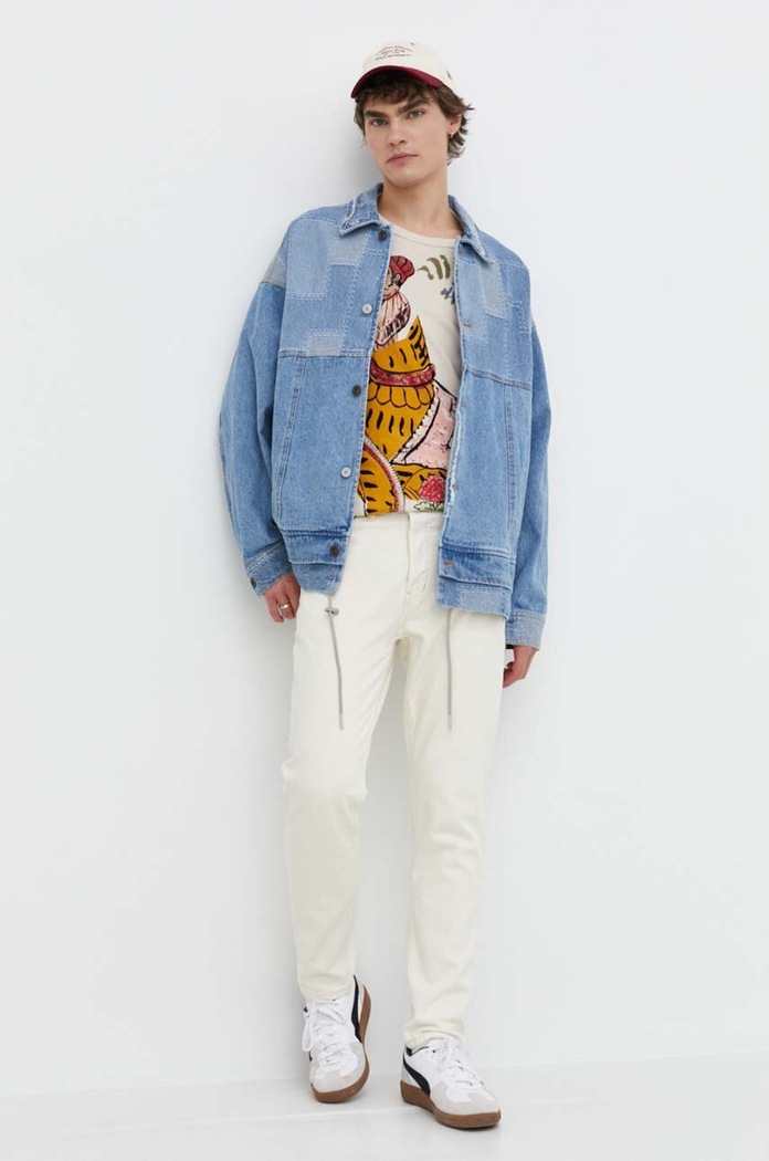 Desigual kurtka jeansowa ROLANDO 24SMED05 niebieski SS24