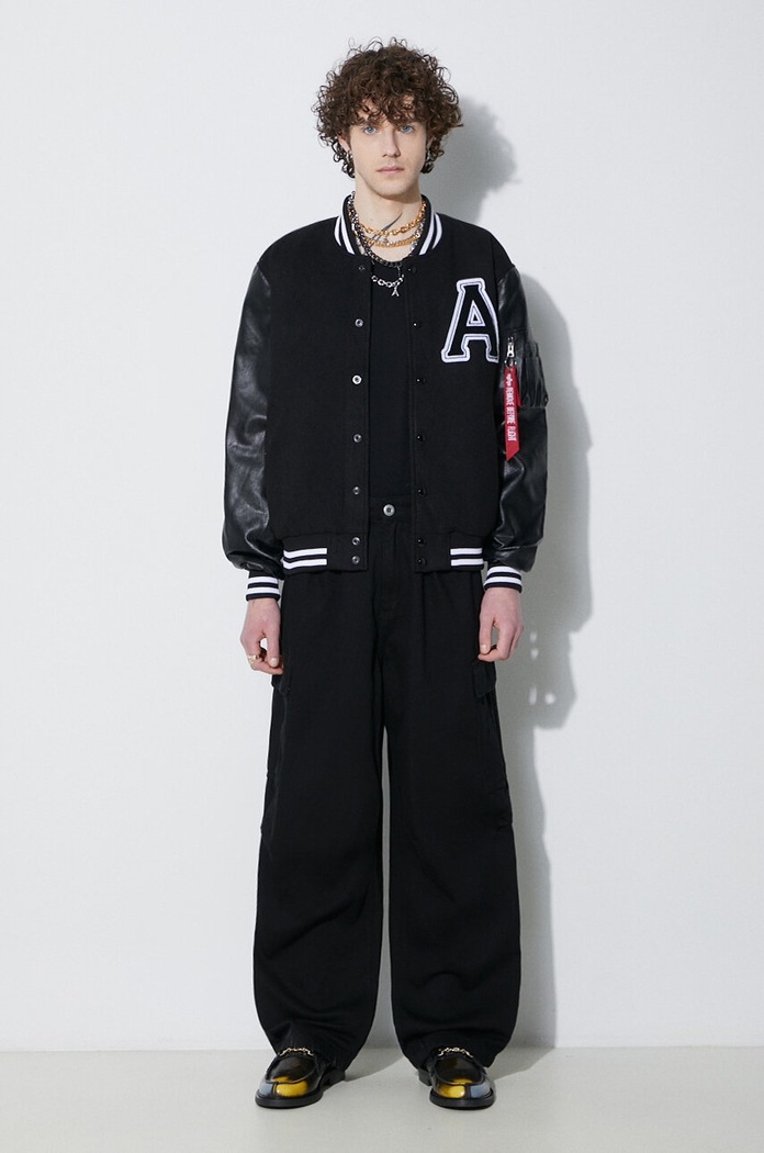 Куртка-бомбер Alpha Industries PU College 146111 чёрный SS24
