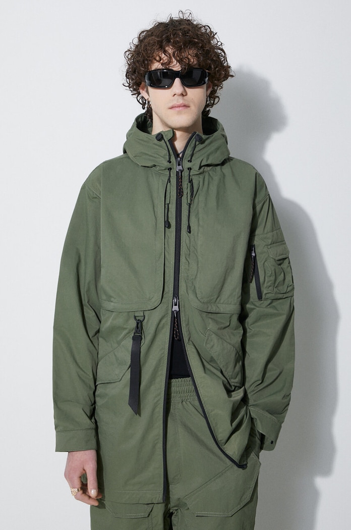 Куртка Alpha Industries Utility Fishtail UV с капюшоном зелёный 146117UV