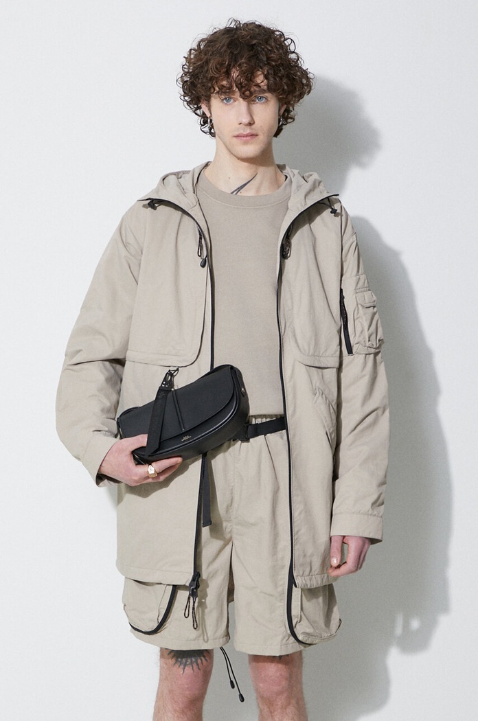 Куртка Alpha Industries Utility Fishtail UV с капюшоном бежевый 146117UV