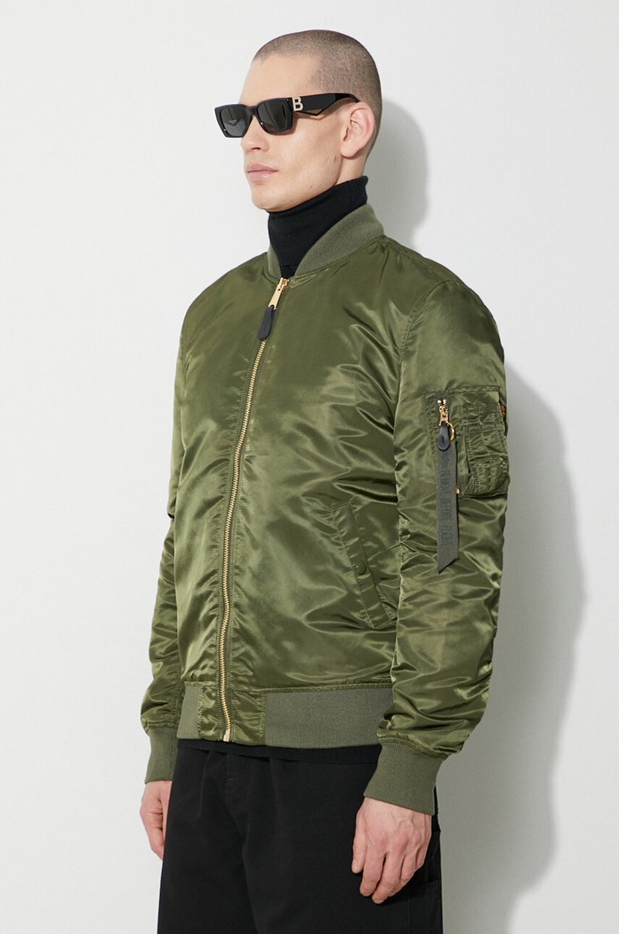 Куртка-бомбер Alpha Industries MA-1 VF зелёный 156101