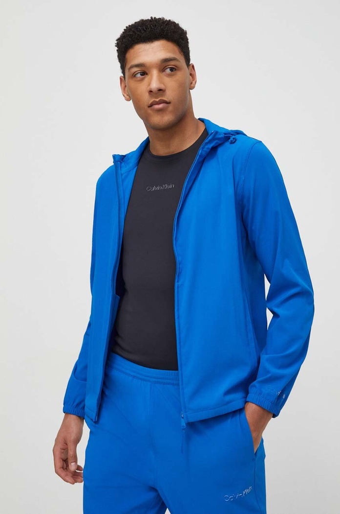 Větrovka Calvin Klein Performance nezateplené modrá 00GMS4O520