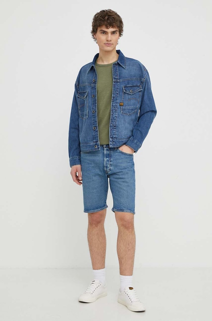 G-Star geacă din denim D23593.D536 albastru SS25