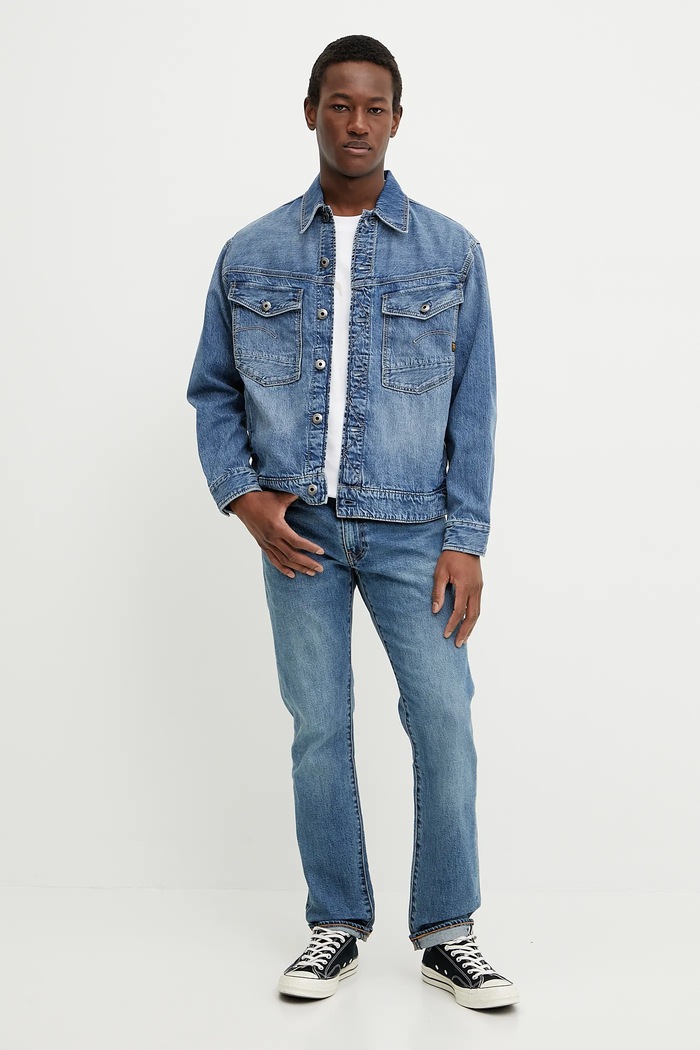 G-Star geacă jeans D23593.D536 albastru SS25