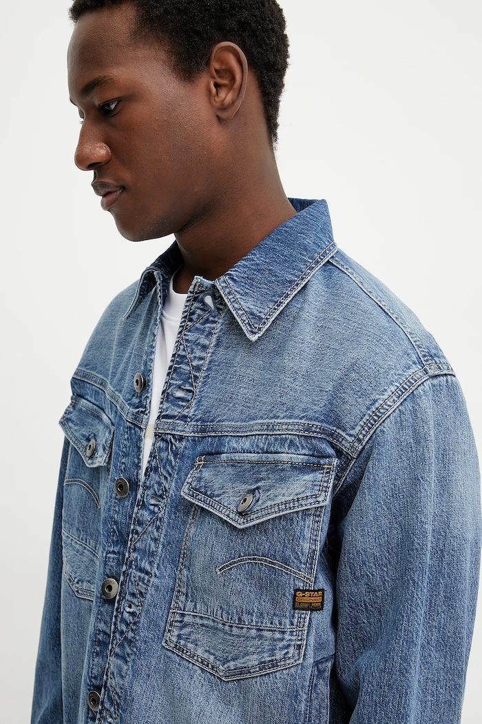 G-Star geacă jeans albastru D23593.D536