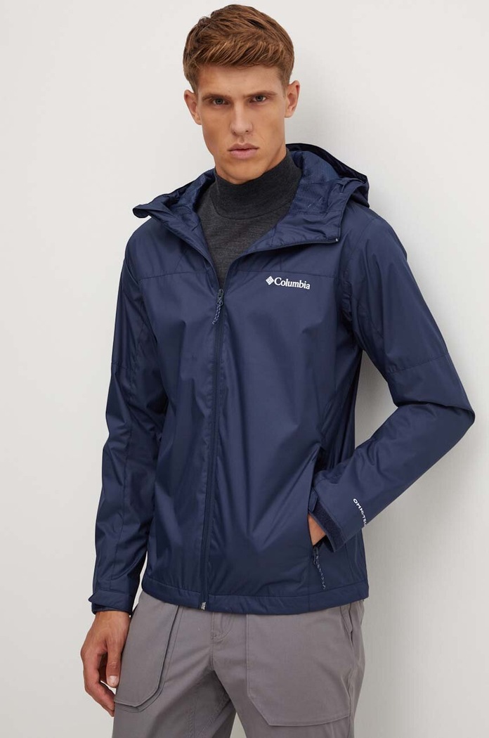 Outdoorová bunda Columbia Inner Limits III nezateplené námořnická modř 2071215