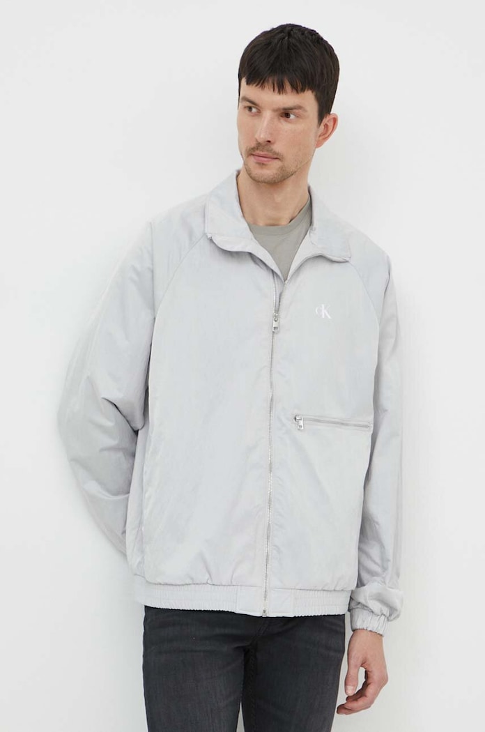 Calvin Klein Jeans geacă cu captuseala gri J30J325111