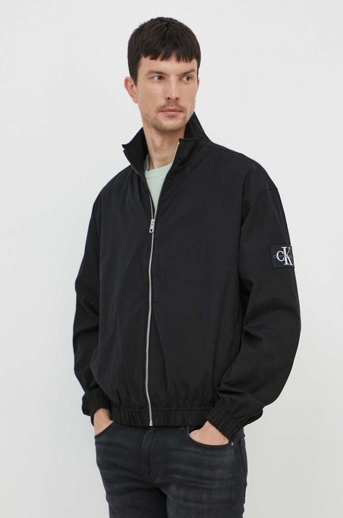 Bunda Calvin Klein Jeans oversize čierna J30J325316
