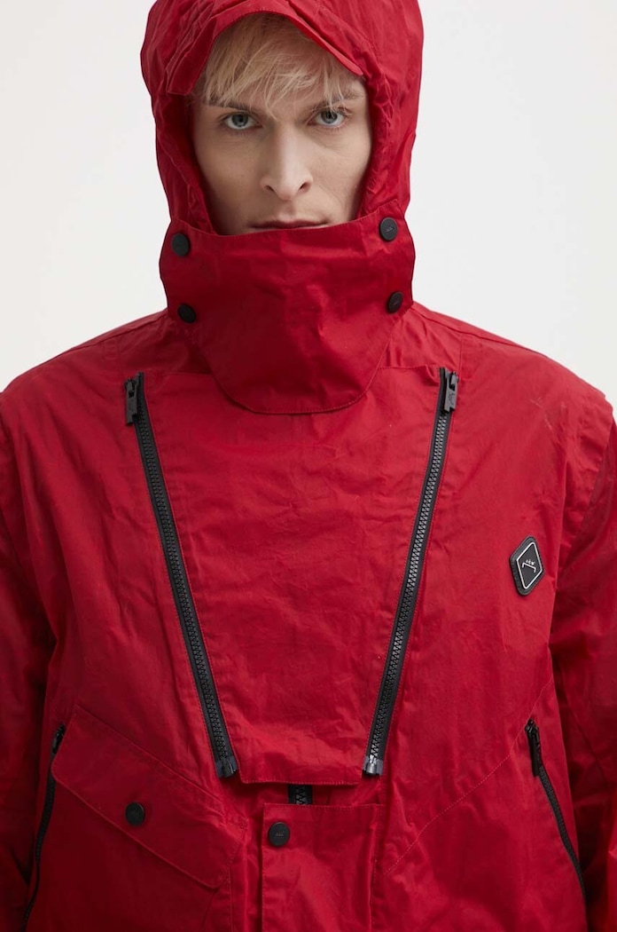 Βαμβακερό σακάκι A-COLD-WALL* Cargo Storm Jacket κόκκινο ACWMO254