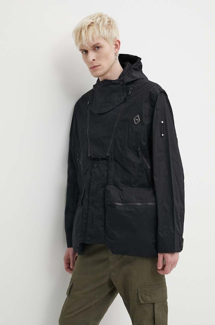 A-COLD-WALL* jacheta de bumbac Cargo Storm Jacket necaptusit negru ACWMO254