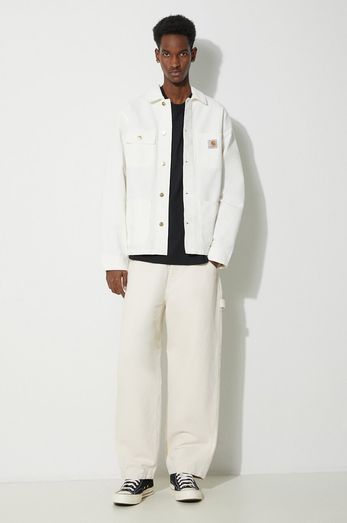 Carhartt WIP kurtka jeansowa Michigan Coat I031519.0DJ02 beżowy SS24