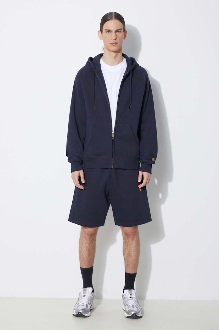 Dukserica Carhartt WIP Hooded Chase Jacket I033664.00HXX mornarsko plava AW25