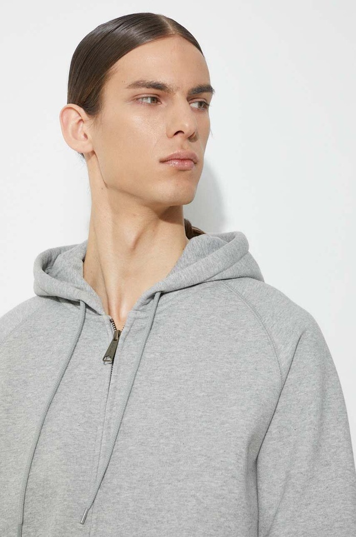 Mikina Carhartt WIP Hooded Chase Jacket I033664.00MXX sivá