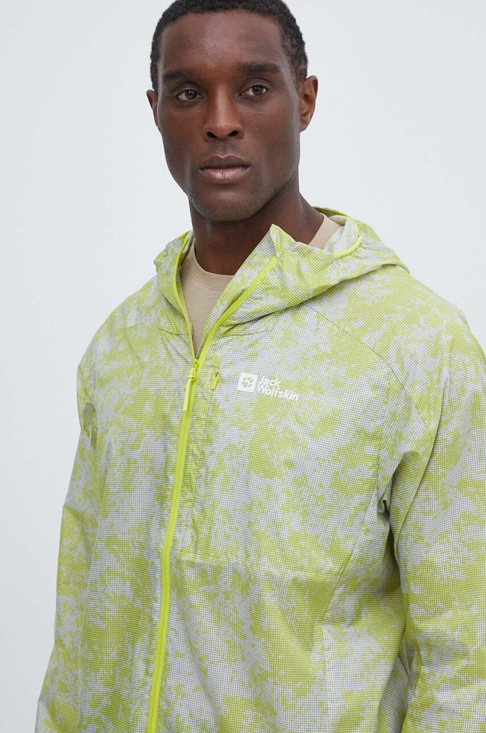Turistická bunda Jack Wolfskin PRELIGHT WIND JKT žltá 1307861