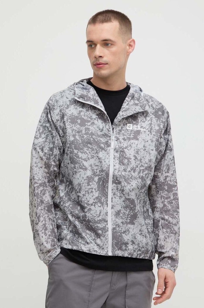 Jack Wolfskin kurtka outdoorowa Prelight Wind pozostałe szary 1307861